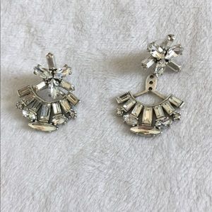 Stella and Dot crystal studs and jacket